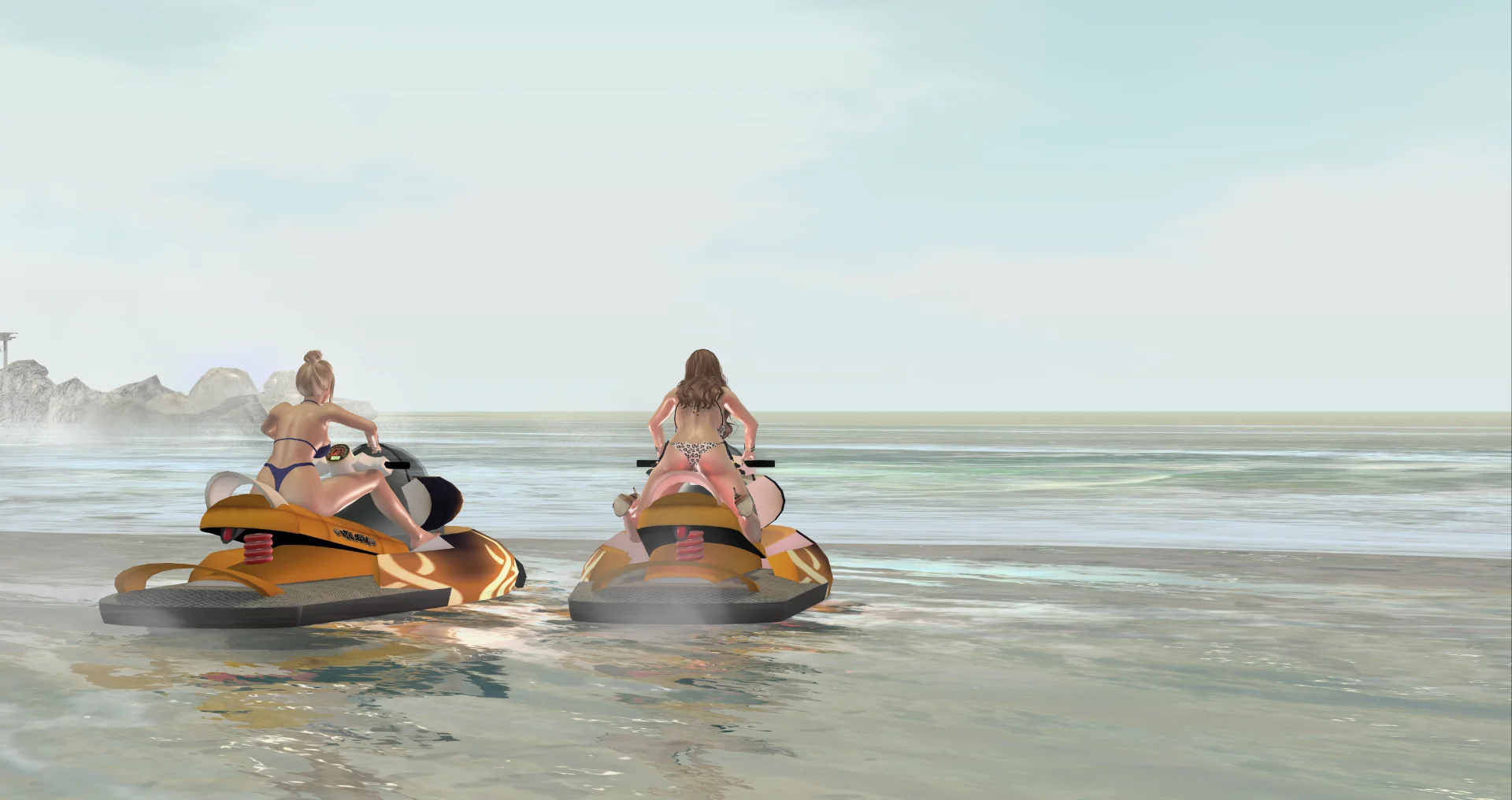 Waiting for the perfect wave.