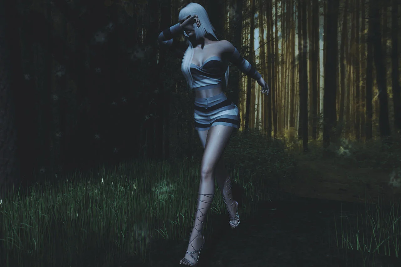 in the dark....